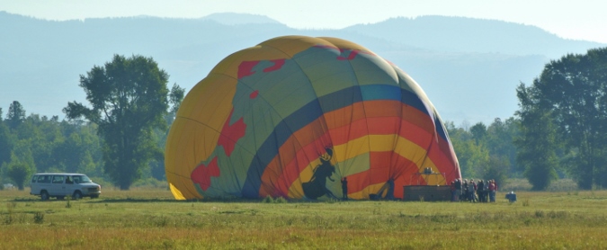 hot air ballooning in wyoming