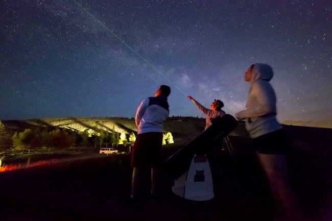 stargazing at the center for the arts