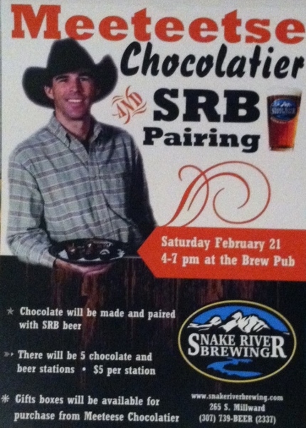 meteetse chocolatier snake river brewery pairing